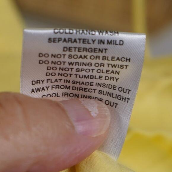 sabo anouk Drawstring Waist Mini Dress Yellow Womens Size XS - Picture 8 of 8